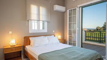 2 bedrooms, blackout drapes, soundproofing