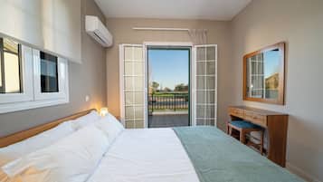 2 bedrooms, blackout curtains, soundproofing, iron/ironing board