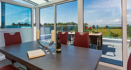 Penthouse with Achterwasser view in the Baltic seaside resort of Koserow on the island of Usedom