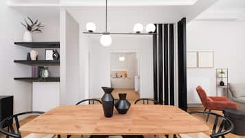 Apartamento luxo, cozinha | Sala de jantar