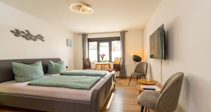 Dreamlike apartment house on the lakeshore port side