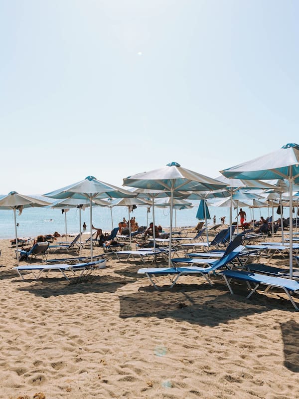 On the beach