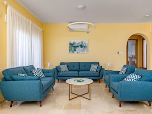 House, 5 Bedrooms, Terrace | Living area - Global Villa Mimosa - By Global Rental Holidays 5617 (Mijas)