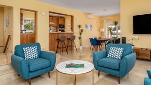 House, 5 Bedrooms, Terrace | Living area - Global Villa Mimosa - By Global Rental Holidays 5617 (Mijas)