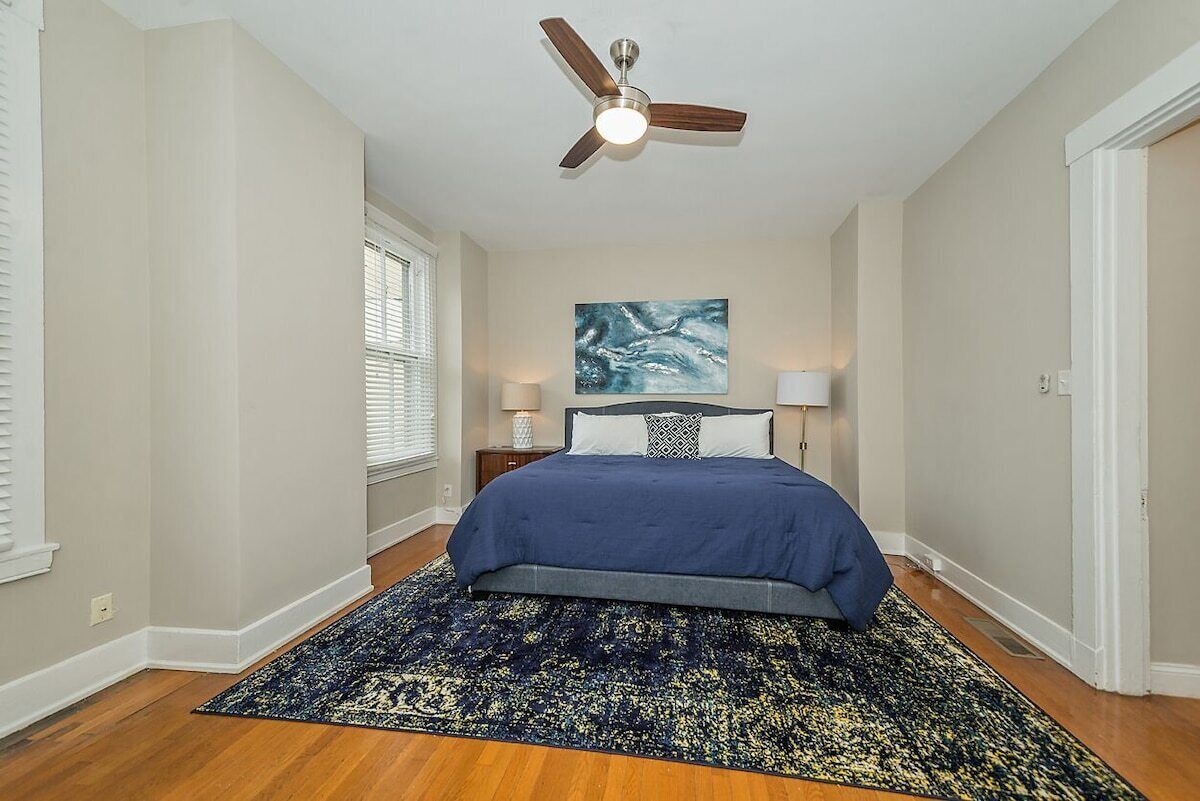 2 bedrooms, iron/ironing board, travel crib, WiFi