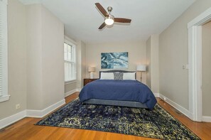 2 bedrooms, iron/ironing board, travel crib, WiFi