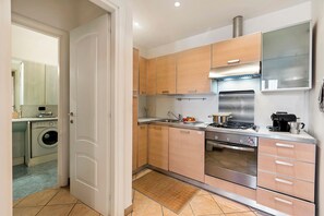Family Apartment, Multiple Bedrooms (Domus 21 Near Alassio Beach) | Private kitchen | Oven, stovetop, dishwasher, coffee/tea maker