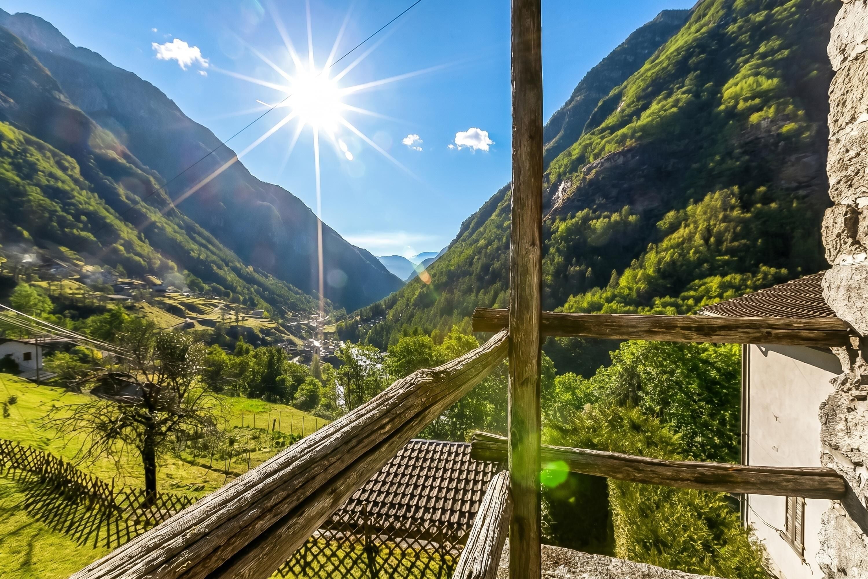 Familjestuga - flera sovrum - intill bergen (Rustico Over The Bridge Verzasca 1) | Boendeområde