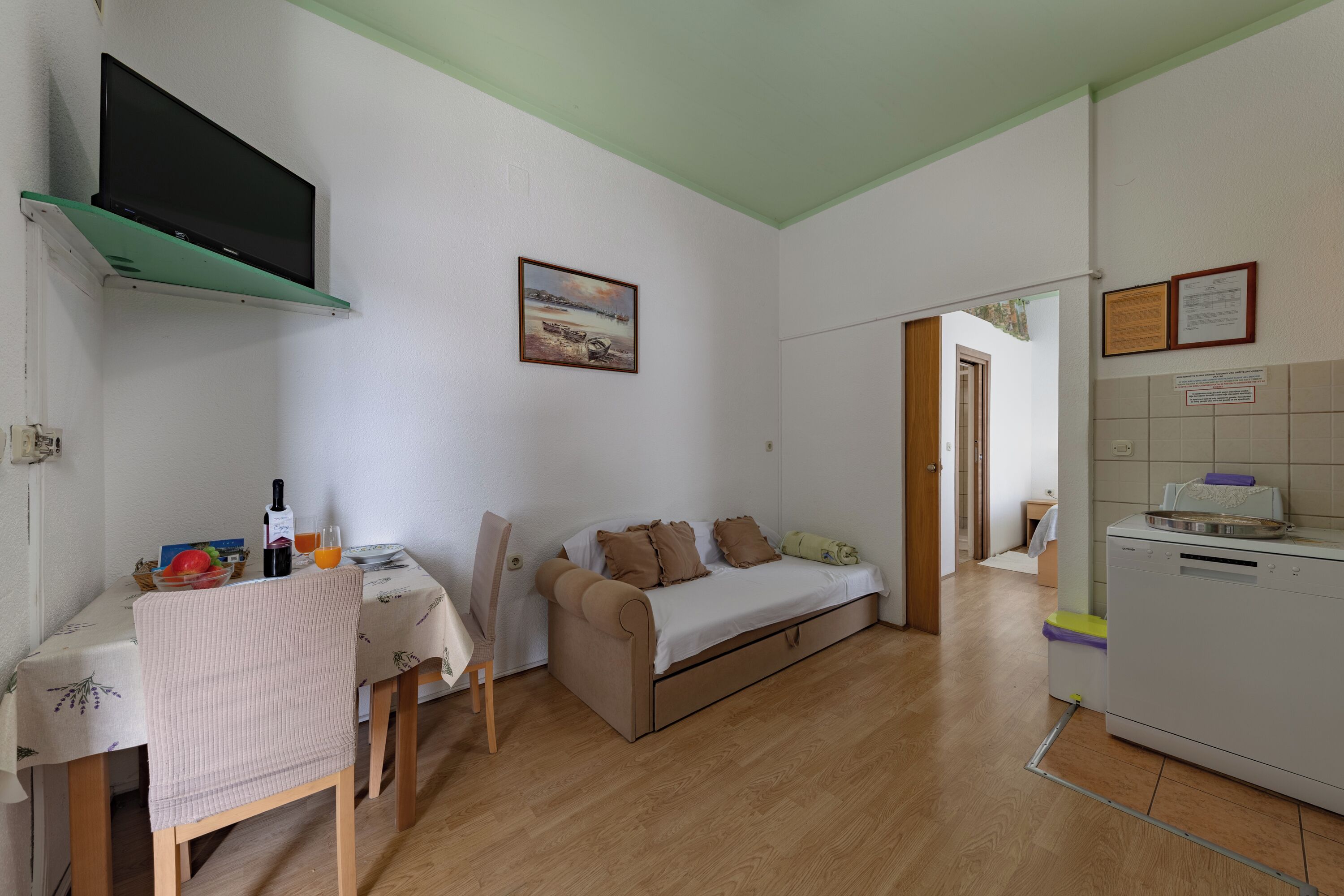 Family Apartment, 1 Bedroom, Microwave (Oasis of Peace in Lopar /w Terrace) | Living area