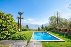 Family Apartment, 1 Bedroom, Terrace, Mountainside (Casa Tecitt with Shared Pool in Val) | Pool - Casa Tecitt With Shared Pool in Val Resa (Brione sopra Minusio)