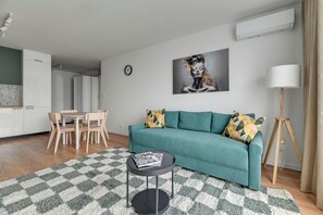 Classic Apartment, Balcony | Living room - Lion Apartments - Baltic Sea (Gdansk)