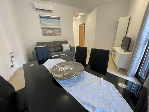 Comfort Apartment, 1 Bedroom, Patio | Living area - Apartamentos Royal Suites by Croma (Estepona)
