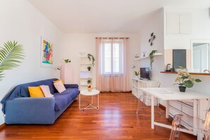 Living area - Welcome Dhome, Cozy penthouse with St. Peter View (Roma)