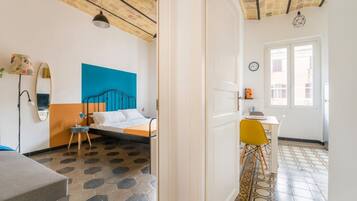 1 Schlafzimmer, BĂŒgeleisen/BĂŒgelbrett, WLAN, BettwĂ€sche