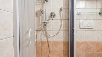Shower, hair dryer, bidet, soap