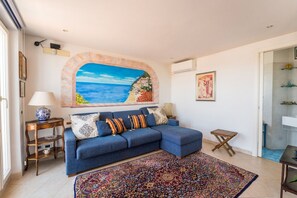 Living area - La Terrasse, Penthouse Suite in Monteverde (Roma)