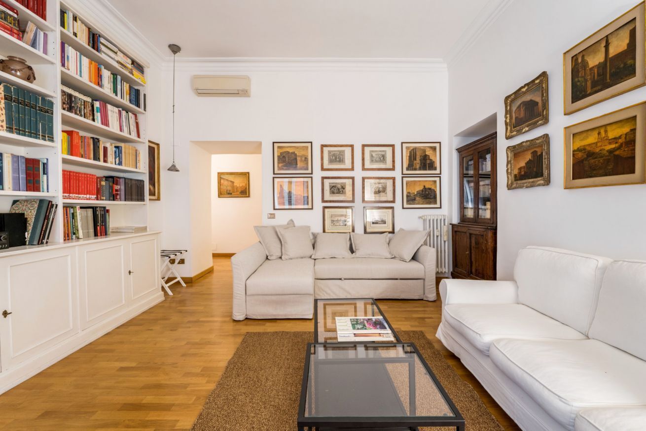 Smart TV, books, music library, stereo