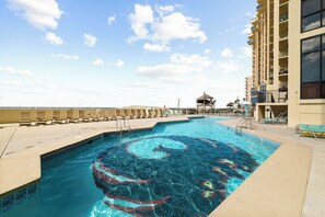 Indoor pool, a heated pool