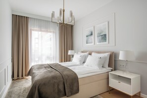 Deluxe Apartment, Balcony, Courtyard View | 2 bedrooms, iron/ironing board, free WiFi - Lion Apartments - Nadmotławie Premium (Gdansk)