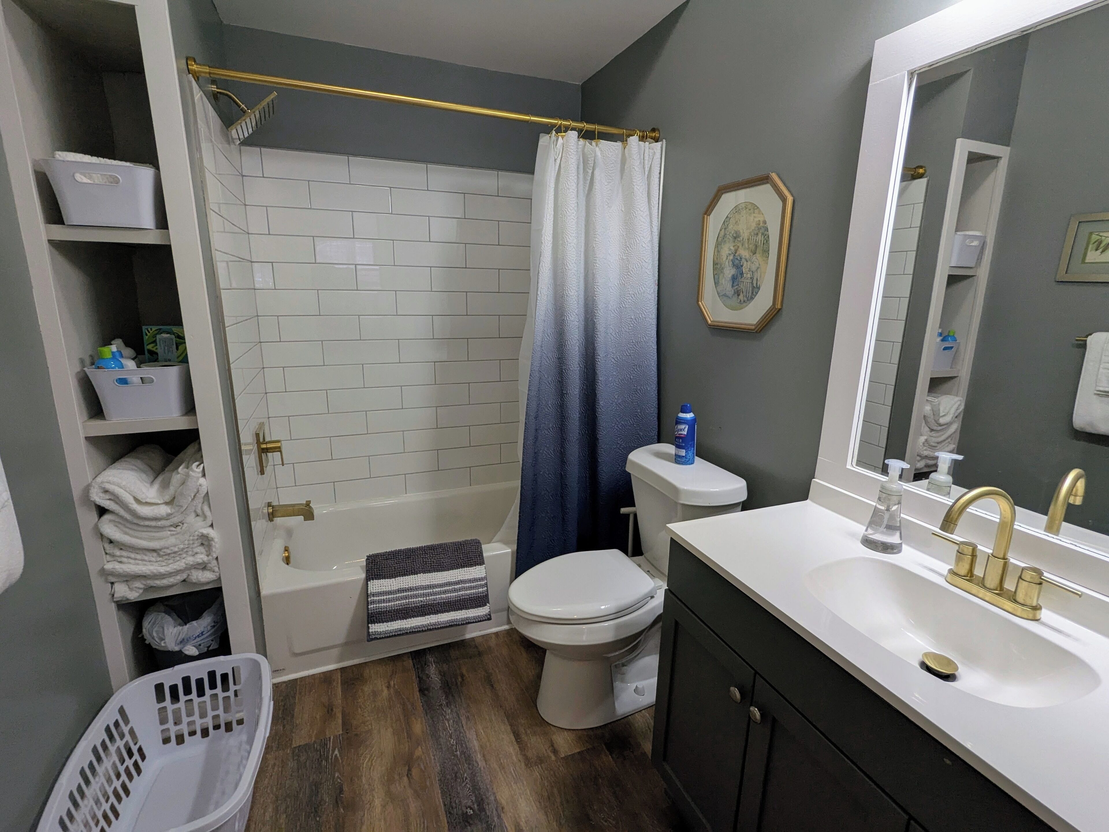 Towels, soap, toilet paper