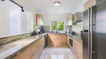 Comfort Villa, Patio, Garden View | Private kitchen | Coffee/tea maker, electric kettle