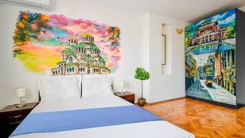 1 dormitorio, escritorio, wifi gratis y ropa de cama