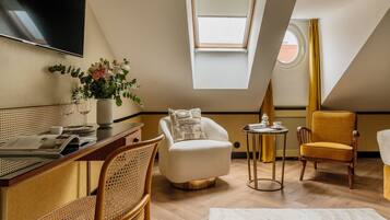 Kamar Comfort, pemandangan kota | Area keluarga | TV