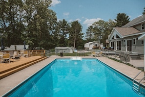 A heated pool