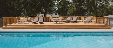 Una piscina riscaldata