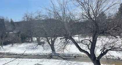 Cozy apt in beautiful secluded spot 15 mins from Mt Snow