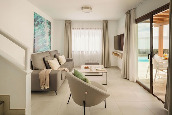 Living area - Domus Vulcani Maday (Playa Blanca)