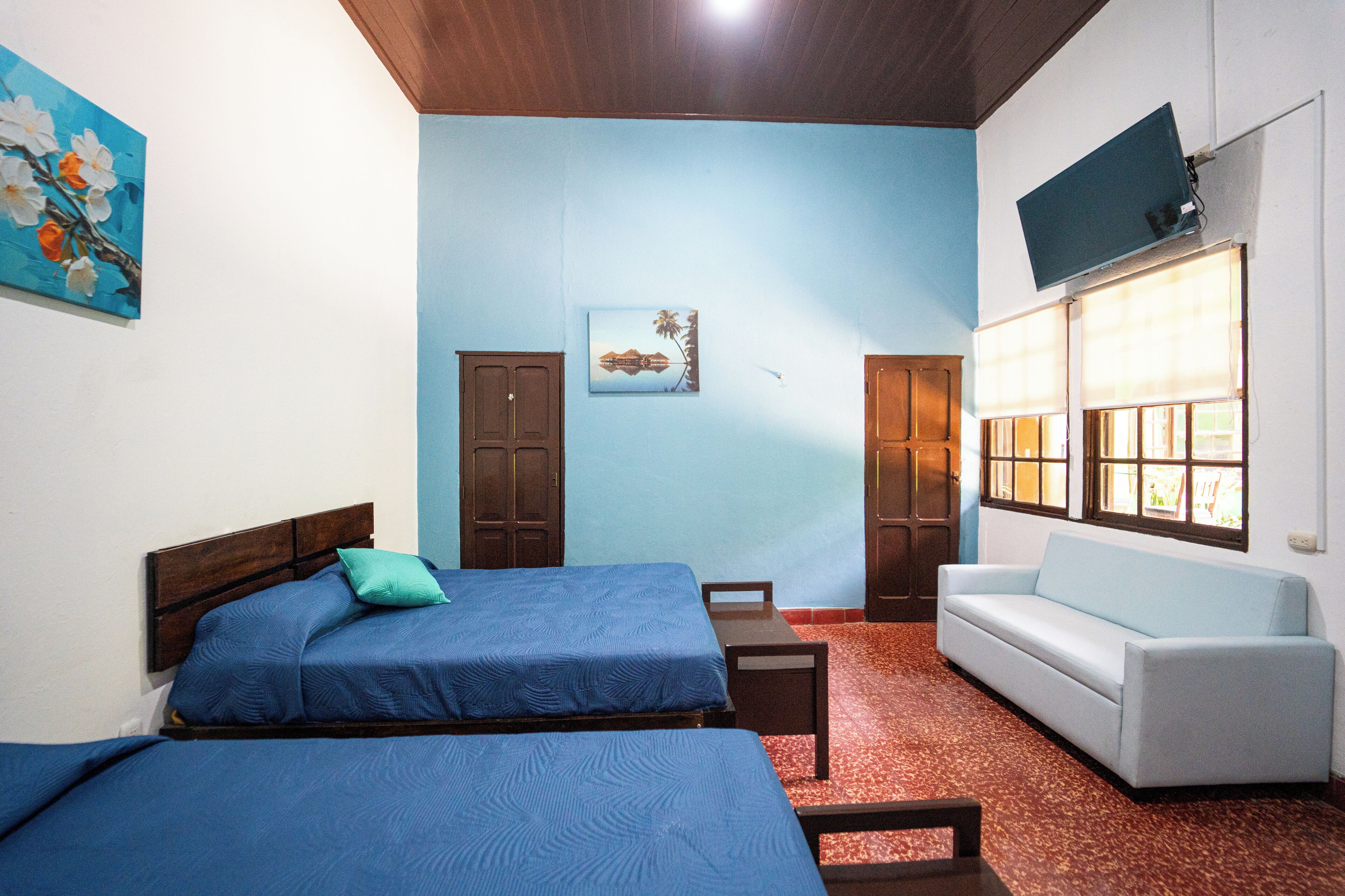 Basic Twin Room, 2 Queen Beds | Free WiFi, bed sheets