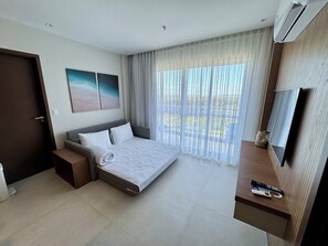 2 habitaciones, caja de seguridad en la habitación y cortinas blackout 