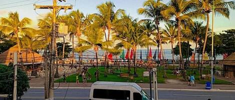 On the beach, white sand, 6 beach bars