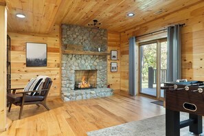Interior - Liberty Hill Cabin | Covered Firepit | Near Caves (South Bloomingville)