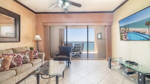 Condo, 1 King Bed with Sofa bed, Balcony, Ocean View (Sonoran Sky SKY 405) | Living area