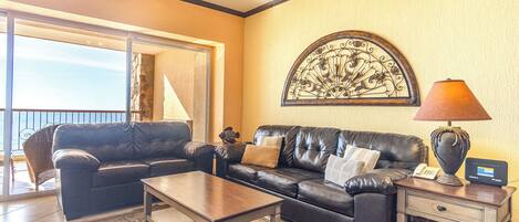 Condo, 1 King Bed with Sofa bed, Balcony, Ocean View (Sonoran Sky SKY 706) | Living area