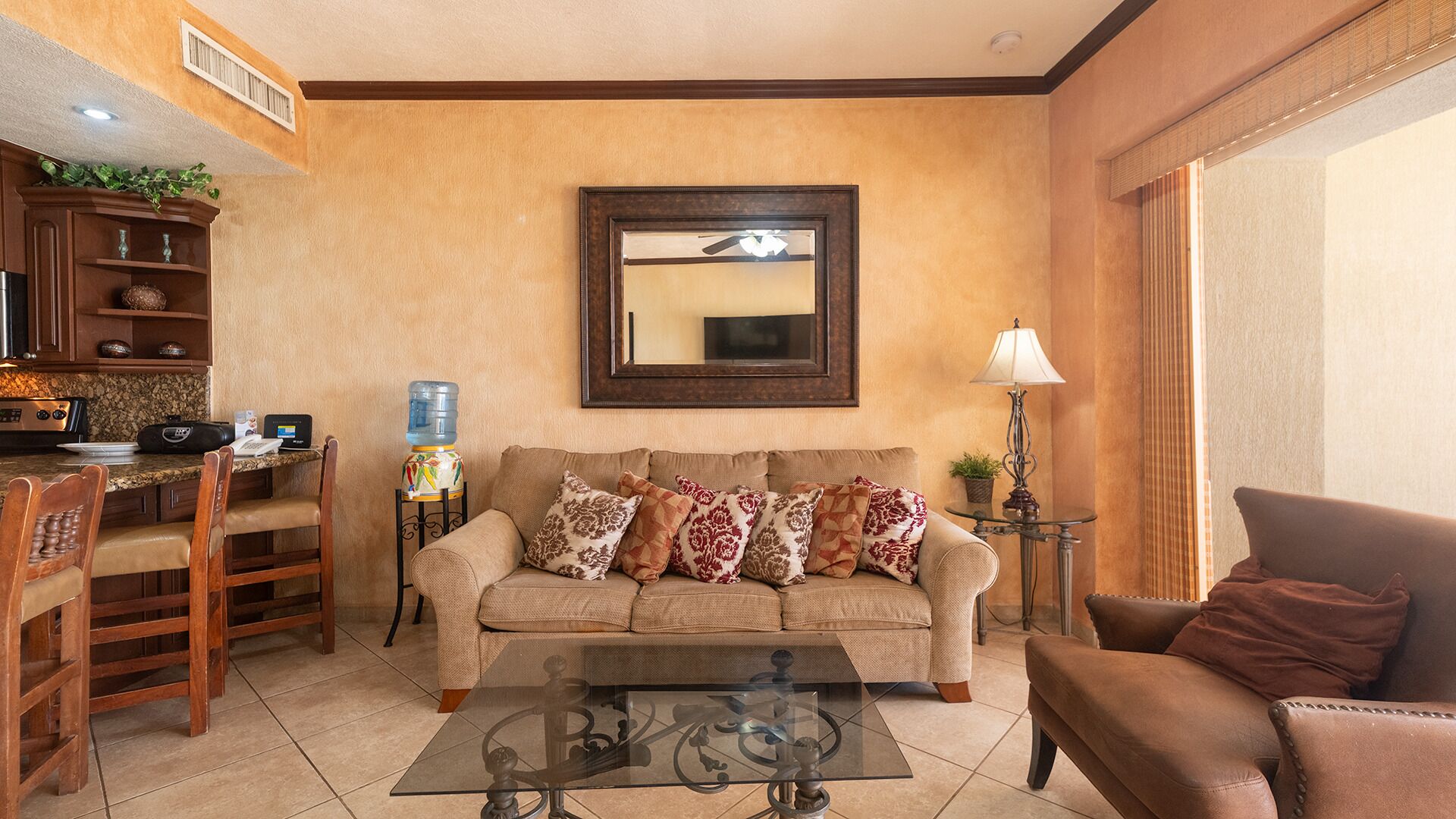 Apartment, 1 King-Bett und Schlafsofa, Balkon, Meerblick (Sonoran Sky SKY 405) | Wohnbereich