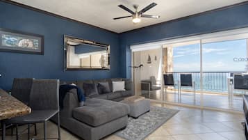 Lejlighed - 1 kingsize-seng med sovesofa - balkon - havudsigt (Sonoran Sky SKY 1005) | Opholdsområde