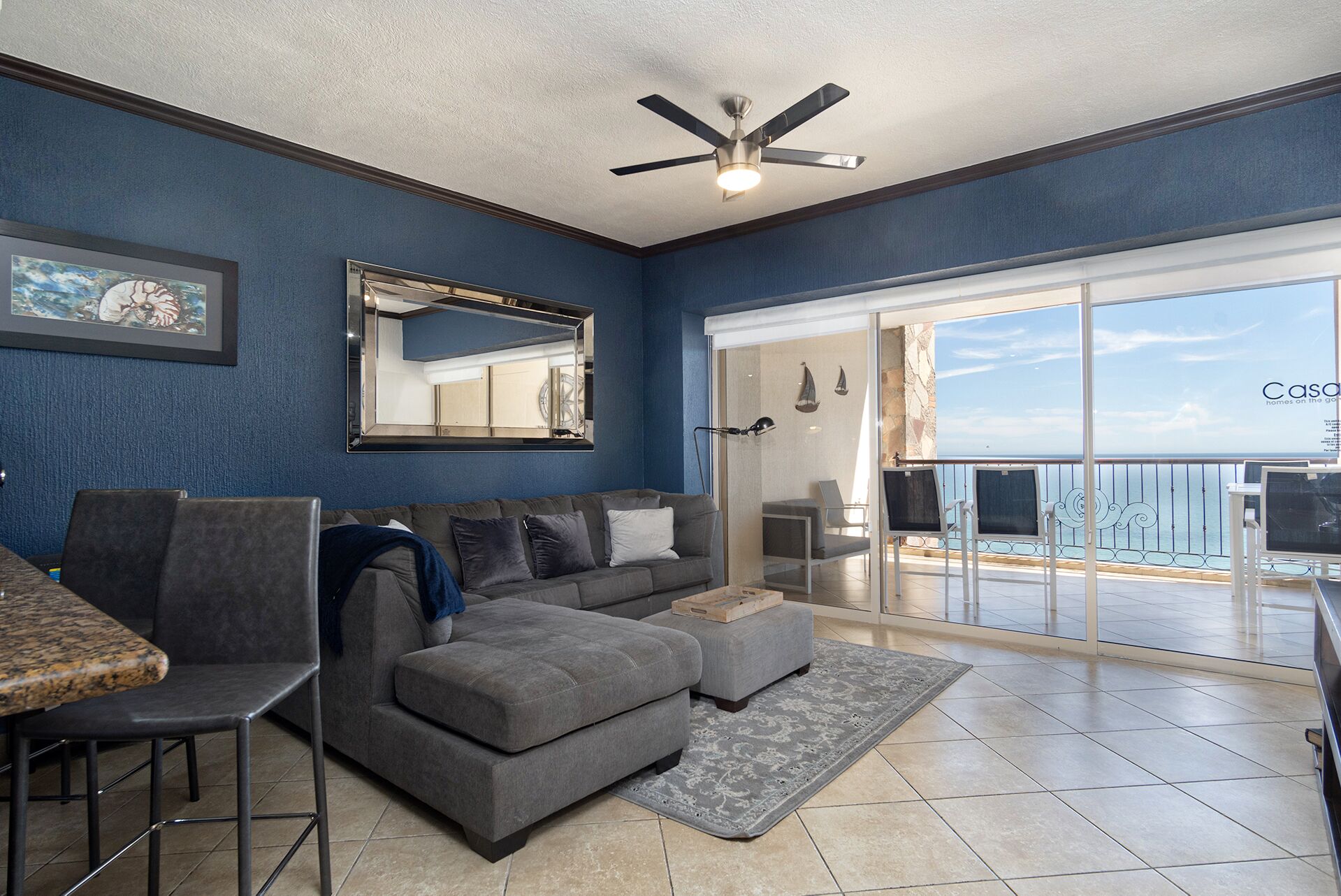 Appart'hôtel, 1 très grand lit et 1 canapé-lit, balcon, vue océan (Sonoran Sky SKY 1005) | Coin séjour