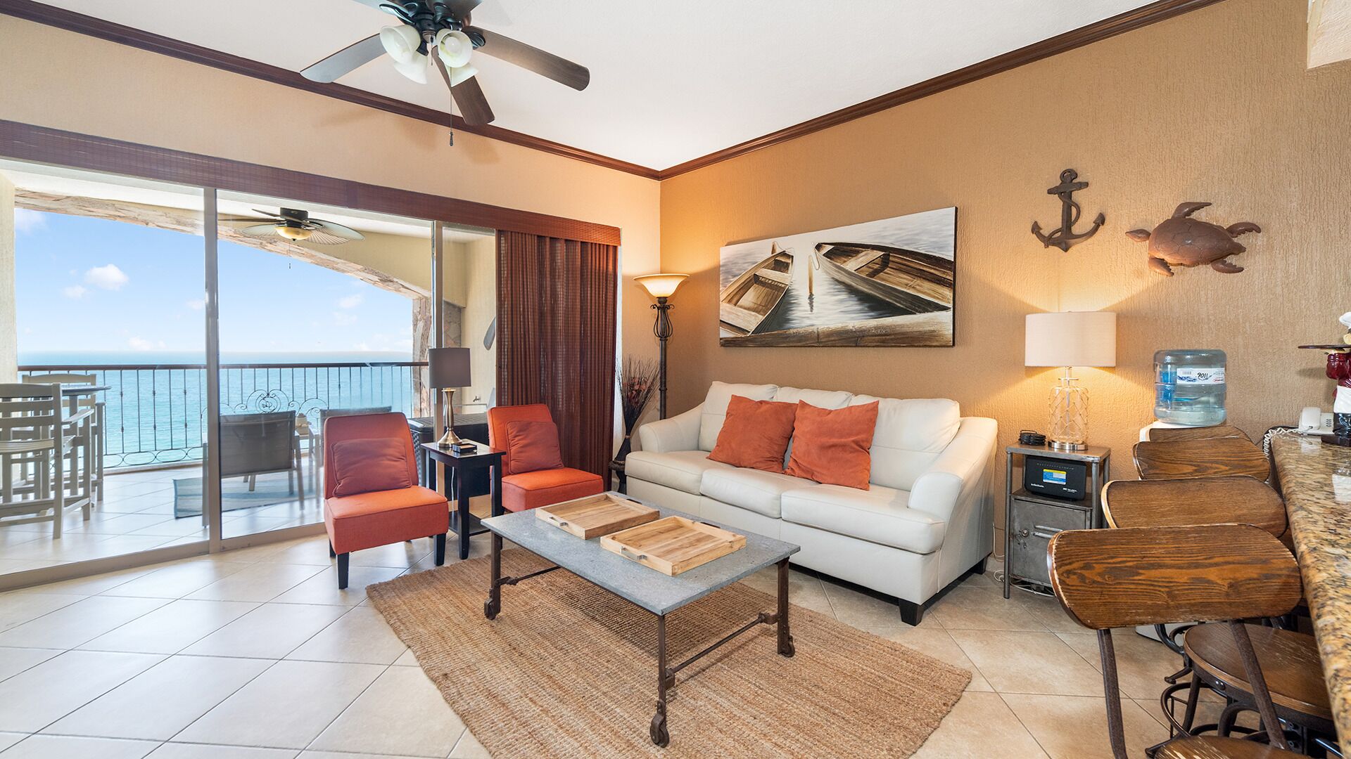Appart'hôtel, 1 très grand lit et 1 canapé-lit, balcon, vue océan (Sonoran Sky SKY 1106) | Coin séjour