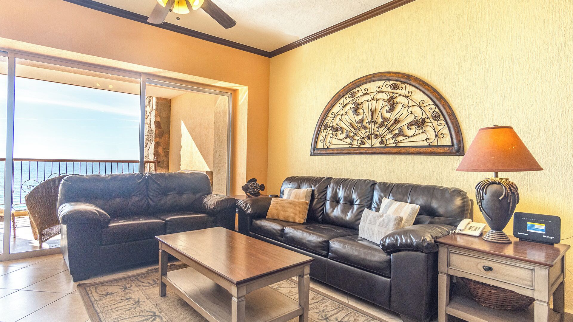 Apartment, 1 King-Bett und Schlafsofa, Balkon, Meerblick (Sonoran Sky SKY 706) | Wohnbereich