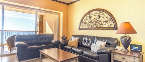 Condo, 1 King Bed with Sofa bed, Balcony, Ocean View (Sonoran Sky SKY 706) | Living area