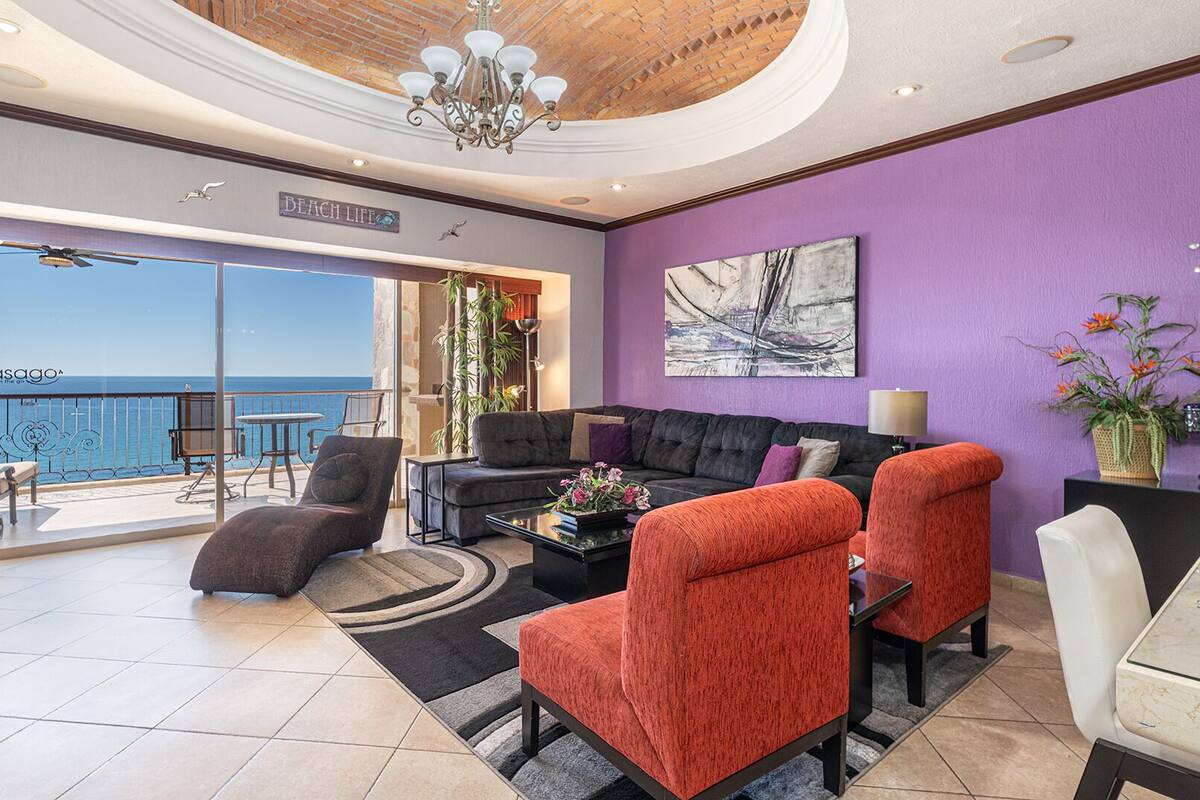 Condo, Multiple Beds, Balcony, Ocean View (Sonoran Sky SKY 1508) | Living area