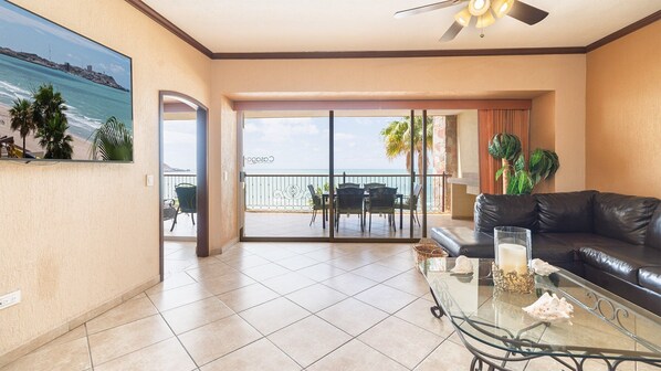 Condo, Multiple Beds, Balcony, Ocean View (Sonoran Sky SKY 408) | Living area - Sonoran Sky II (Puerto Peñasco)