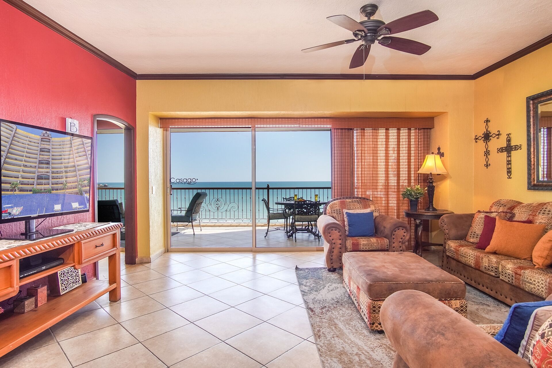 Appartement, meerdere bedden, balkon, uitzicht op oceaan (Sonoran Sky SKY 708) | Woonruimte