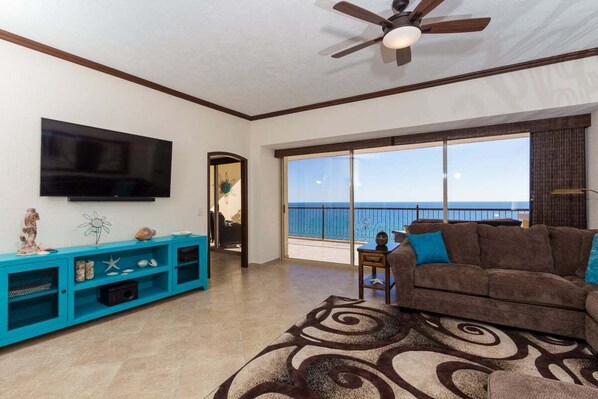 Condo, Multiple Beds, Balcony, Ocean View (Sonoran Sky SKY 1107) | Living area - Sonoran Sky II (Puerto Peñasco)