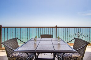 Condo, Multiple Beds, Balcony, Ocean View (Sonoran Sky SKY 1401) | Outdoor dining - Sonoran Sky V (Puerto Peñasco)