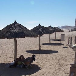 On the beach