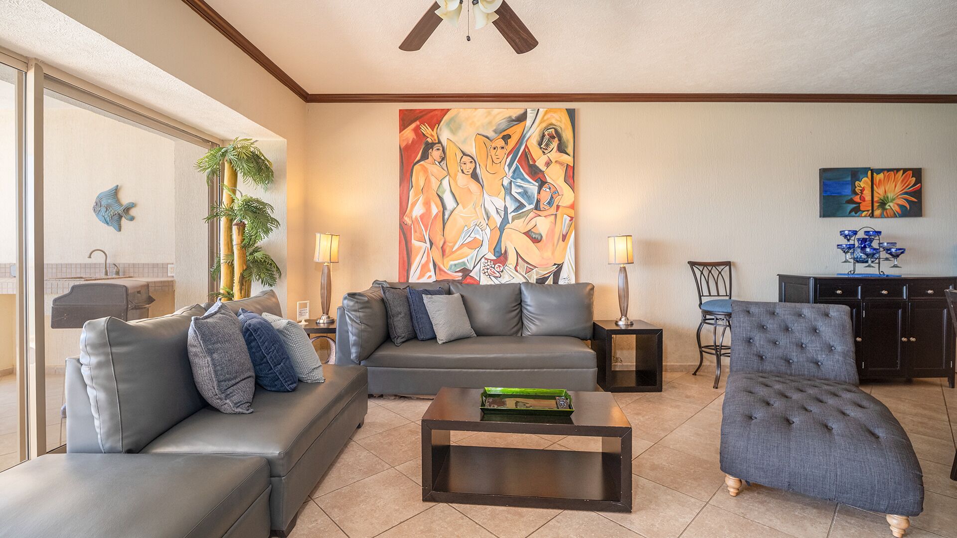 Condo, varias camas, balcón, vista al océano (Sonoran Sky SKY 1009) | Área de sala de estar